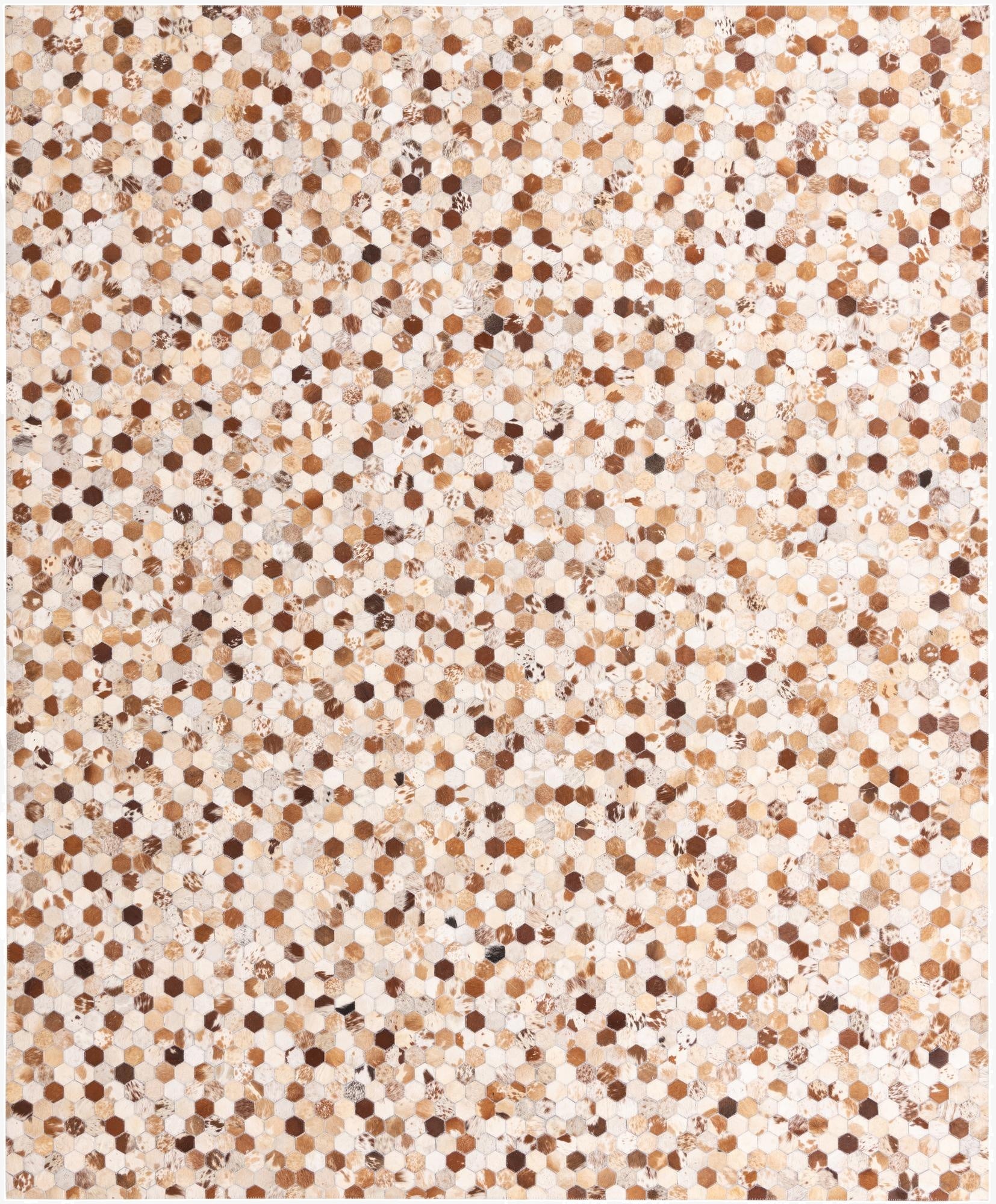  8' 1 x 9' 10 Cowhide Rug