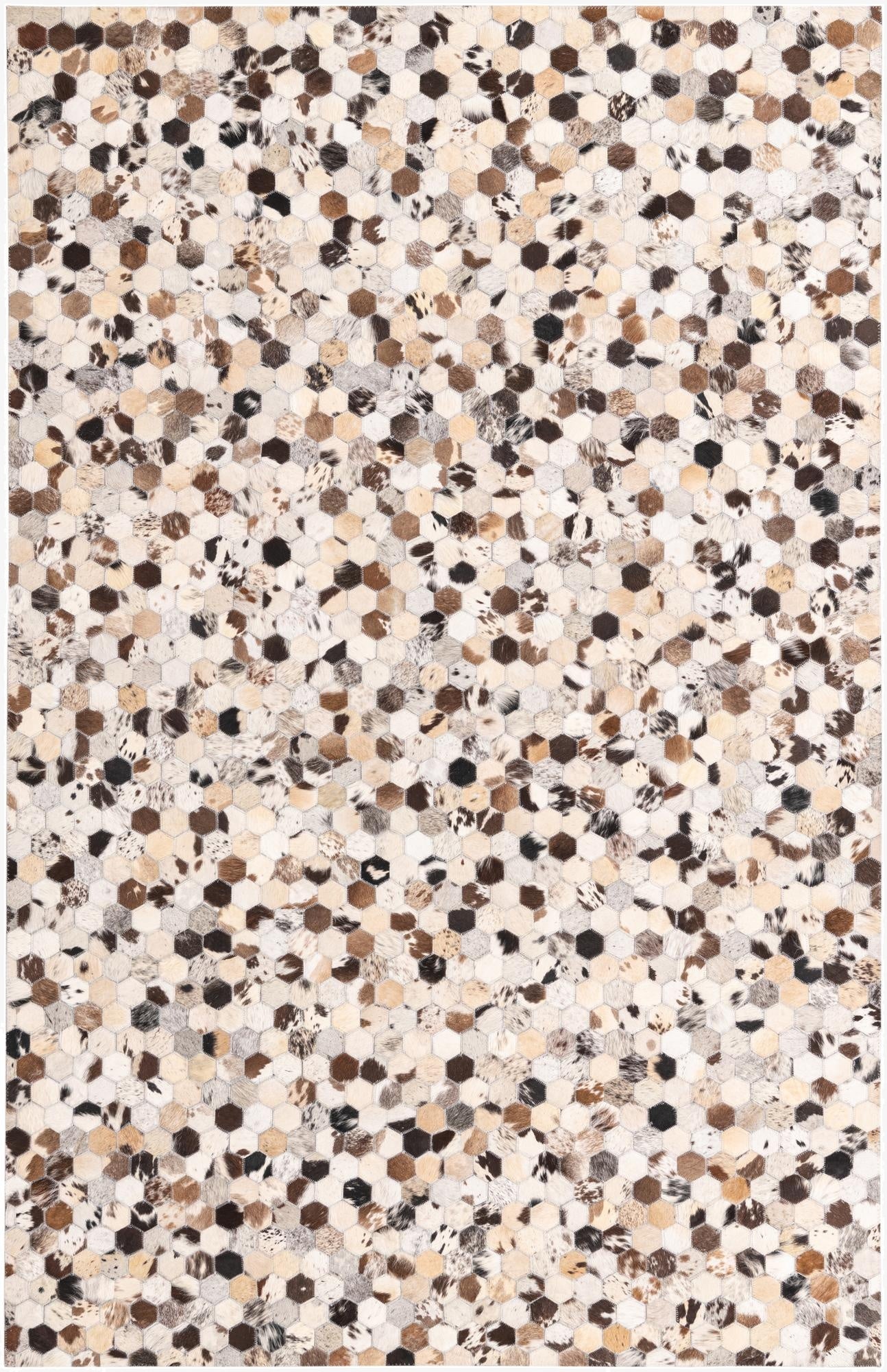  5' 1 x 7' 10 Cowhide Rug