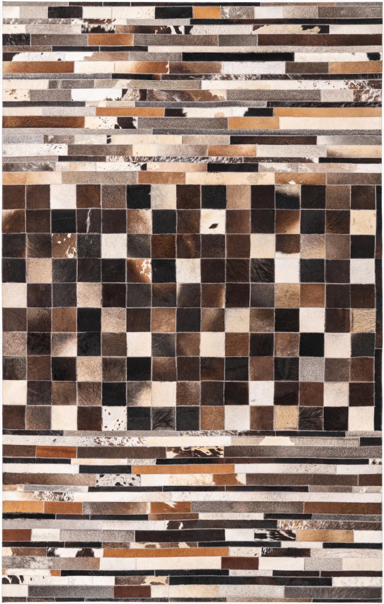  5' 1 x 8' Cowhide Rug