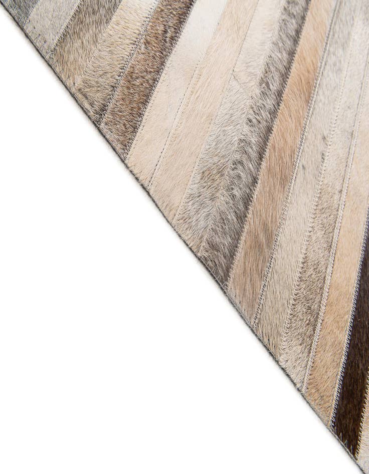 Detail image of  7' 11 x 9' 10 Cowhide Stocks Rug