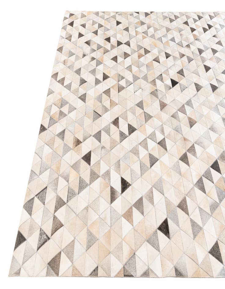 Detail image of  7' 11 x 10' Cowhide Stocks Rug