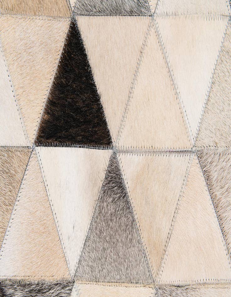 Detail image of  7' 11 x 10' Cowhide Stocks Rug