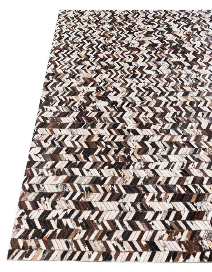 Detail image of  7' 7 x 9' 11 Cowhide Stocks Rug