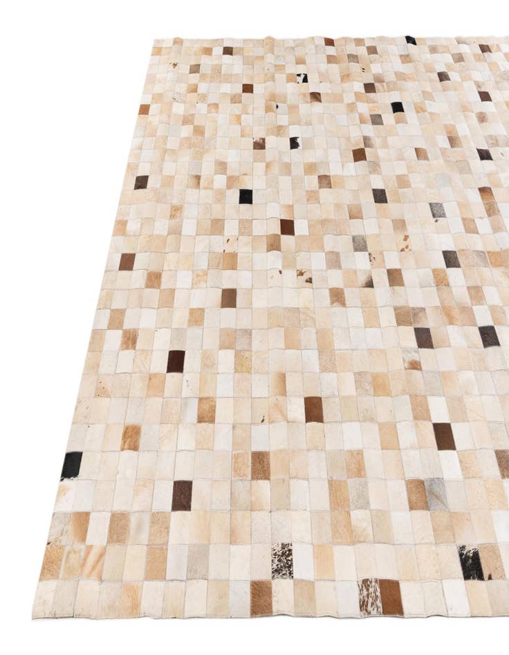 Detail image of  8' 1 x 9' 9 Cowhide Stocks Rug