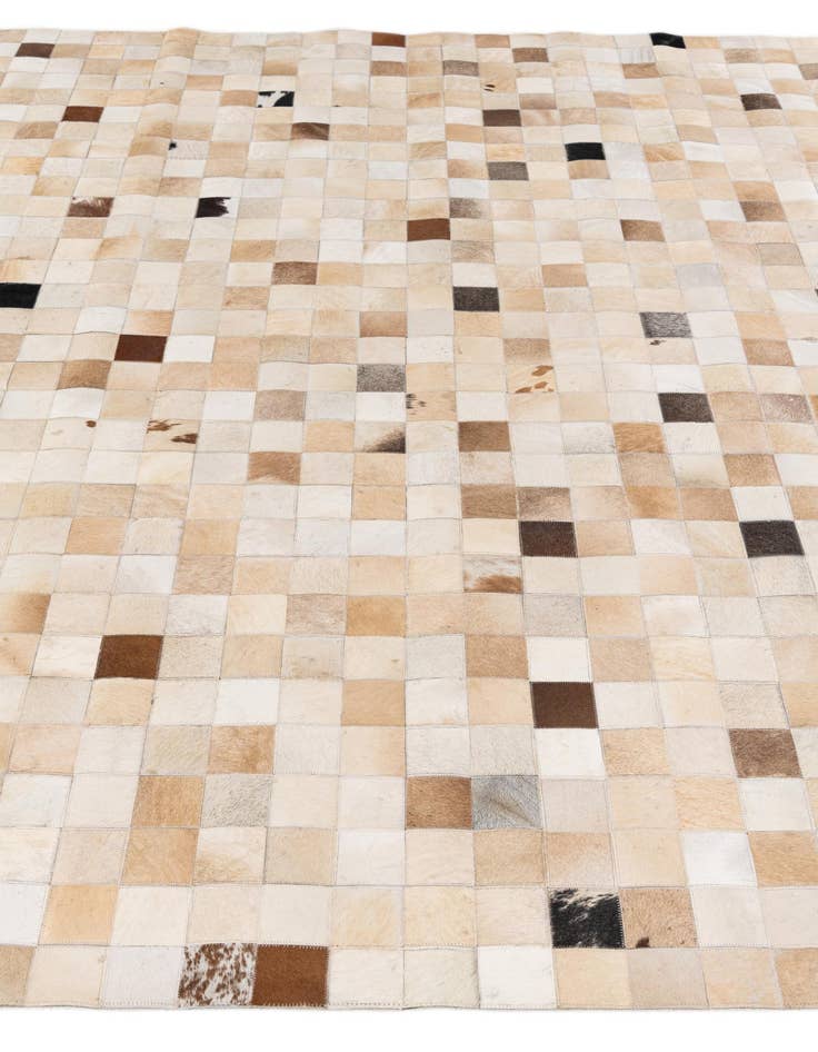 Detail image of  8' 1 x 9' 9 Cowhide Stocks Rug