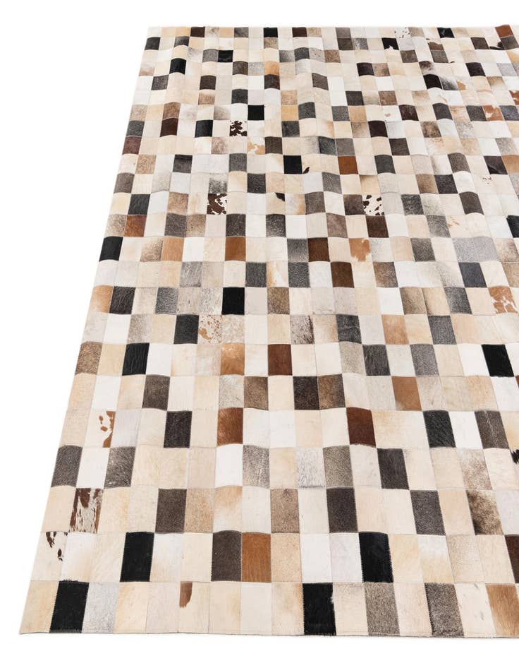 Detail image of  8' x 9' 11 Cowhide Stocks Rug