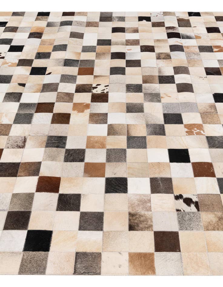 Detail image of  8' x 9' 11 Cowhide Stocks Rug