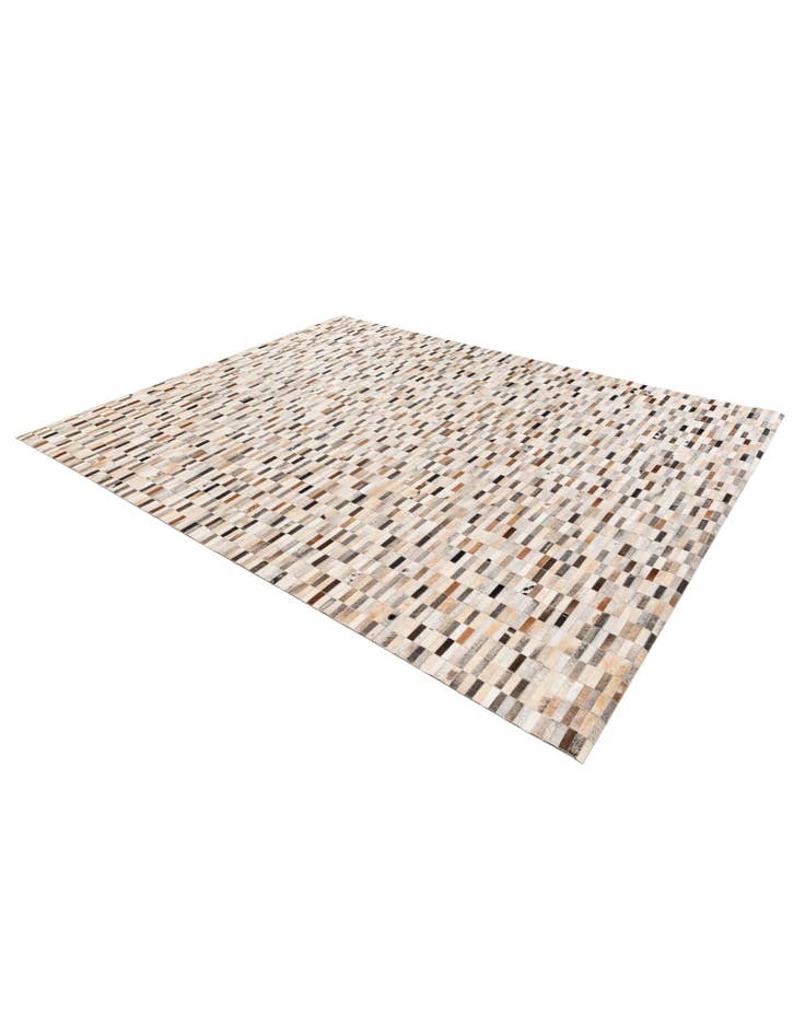 Detail image of  7' 11 x 9' 10 Cowhide Stocks Rug