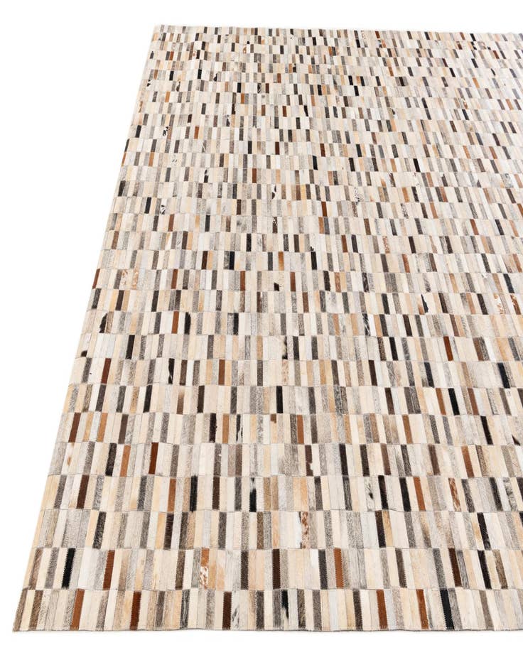 Detail image of  7' 11 x 9' 10 Cowhide Stocks Rug