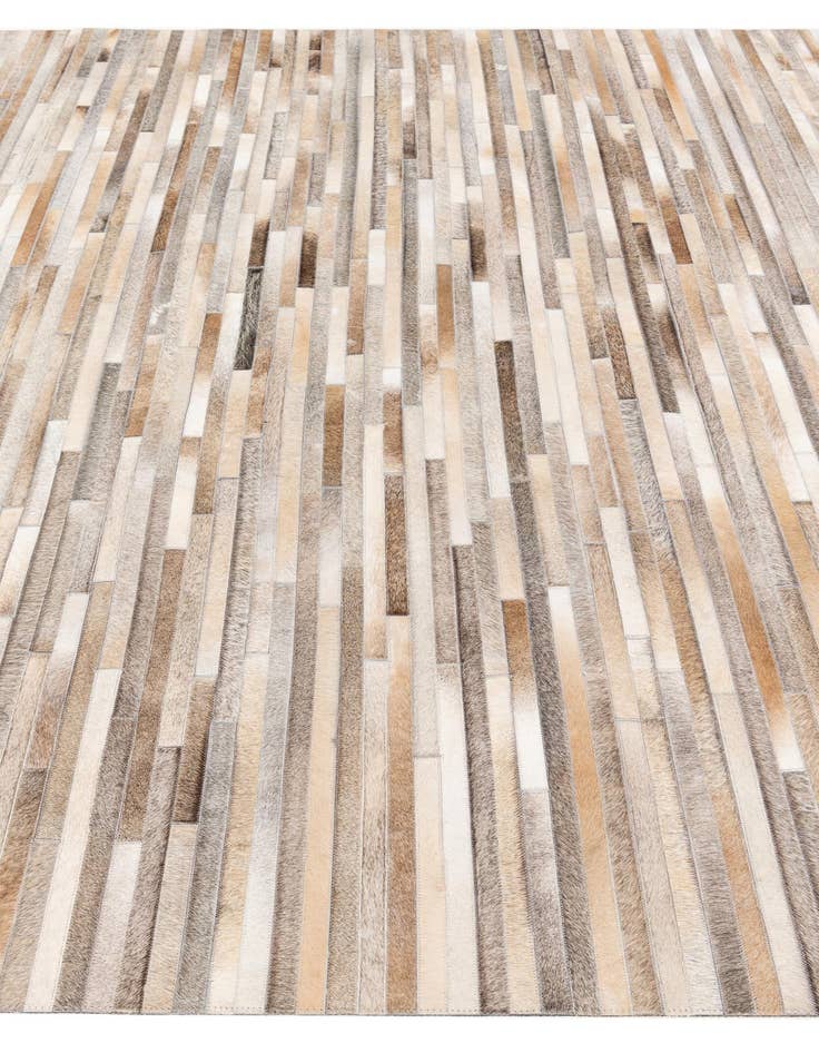 Detail image of  8' x 9' 11 Cowhide Stocks Rug