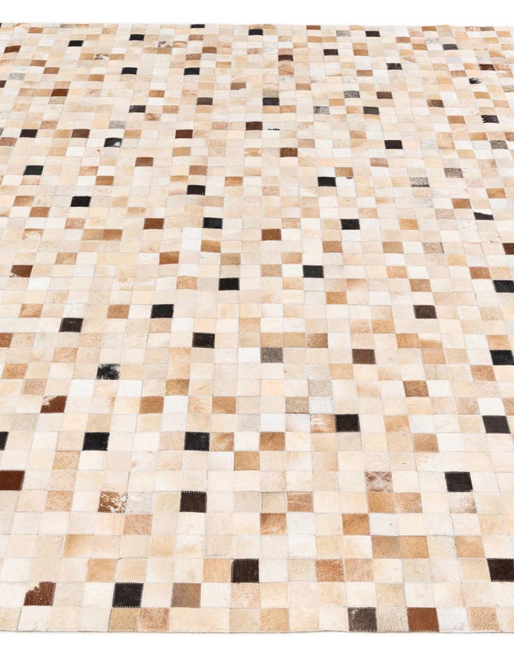 Detail image of  8' 2 x 9' 11 Cowhide Stocks Rug