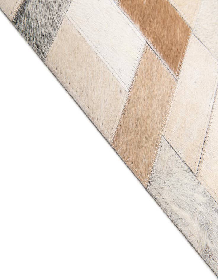Detail image of  7' 11 x 9' 10 Cowhide Stocks Rug