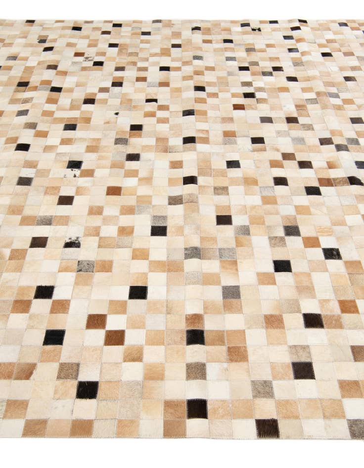 Detail image of  7' 11 x 9' 10 Cowhide Stocks Rug