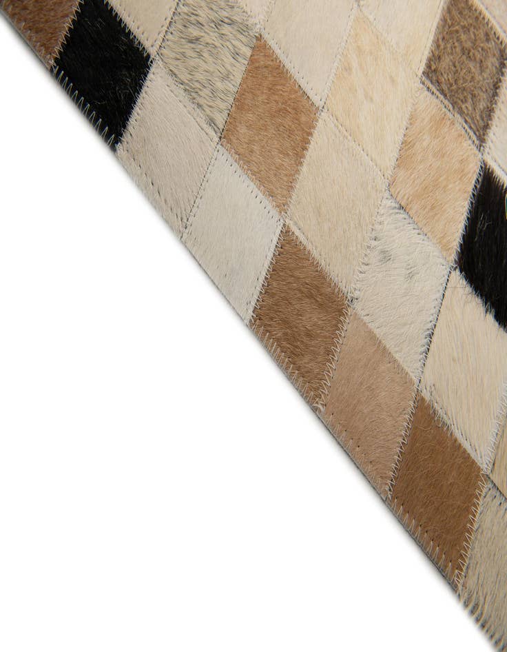 Detail image of  7' 11 x 9' 10 Cowhide Stocks Rug