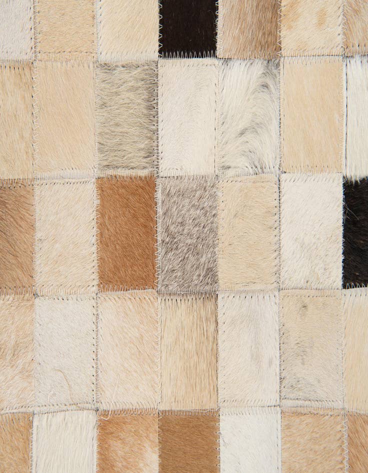 Detail image of  7' 11 x 9' 10 Cowhide Stocks Rug