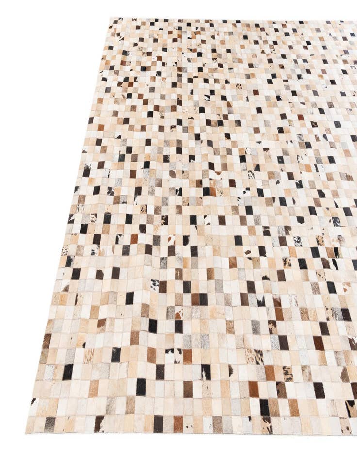 Detail image of  8' 1 x 9' 11 Cowhide Stocks Rug