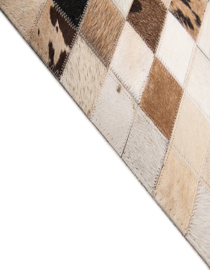 Detail image of  8' 1 x 9' 11 Cowhide Stocks Rug