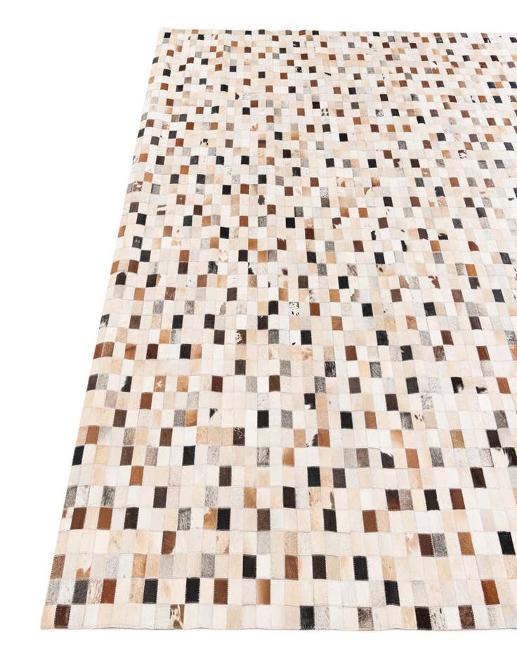 Detail image of  8' x 9' 9 Cowhide Stocks Rug