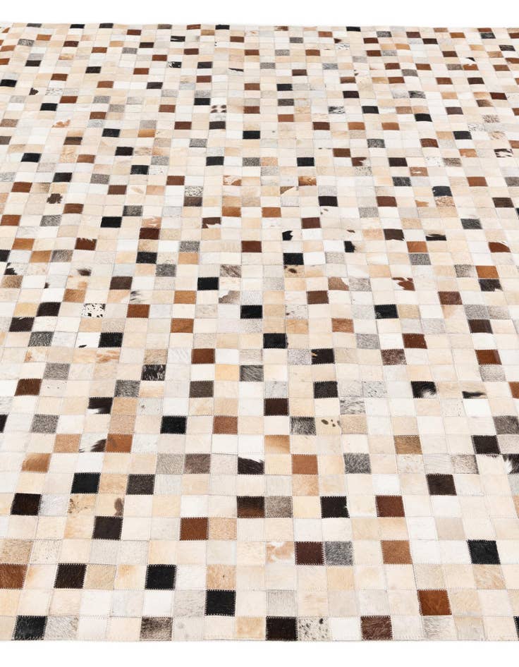 Detail image of  8' x 9' 9 Cowhide Stocks Rug