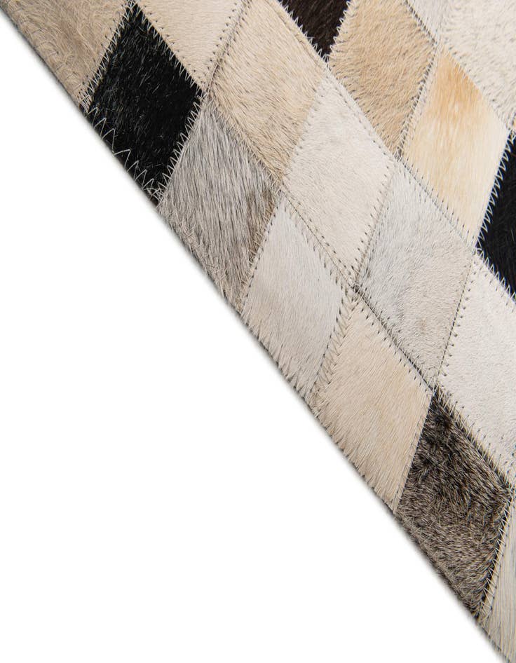 Detail image of  8' x 9' 9 Cowhide Stocks Rug