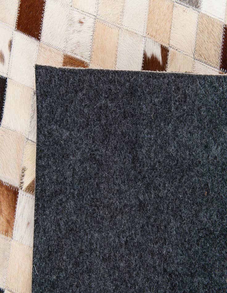 Detail image of  8' x 9' 9 Cowhide Stocks Rug