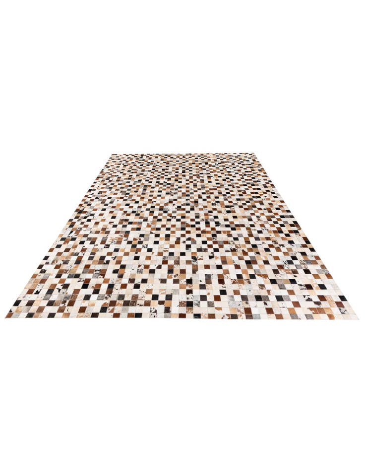 Detail image of  8' 1 x 10' Cowhide Stocks Rug