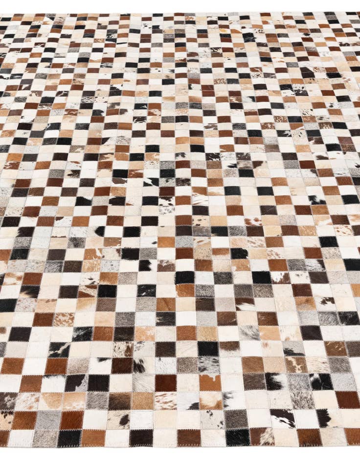 Detail image of  8' 1 x 10' Cowhide Stocks Rug