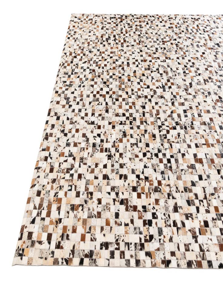 Detail image of  8' 1 x 10' Cowhide Stocks Rug
