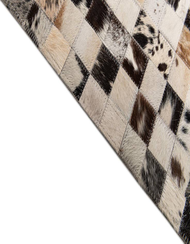Detail image of  8' 1 x 10' Cowhide Stocks Rug