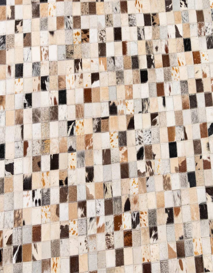 Detail image of  8' x 9' 11 Cowhide Stocks Rug