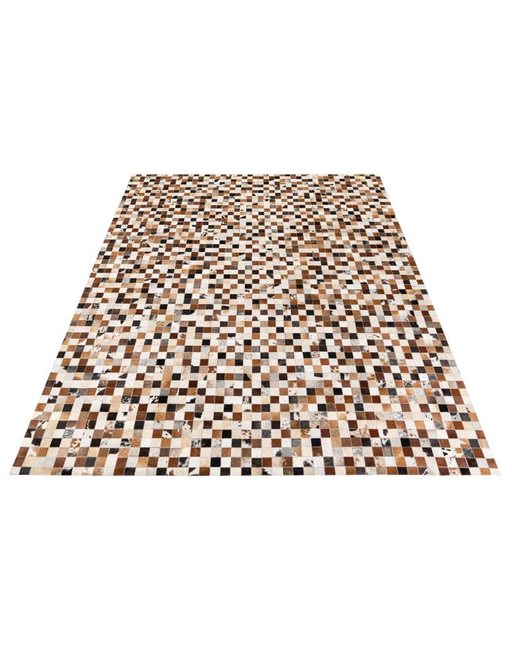 Detail image of  7' 11 x 9' 9 Cowhide Stocks Rug