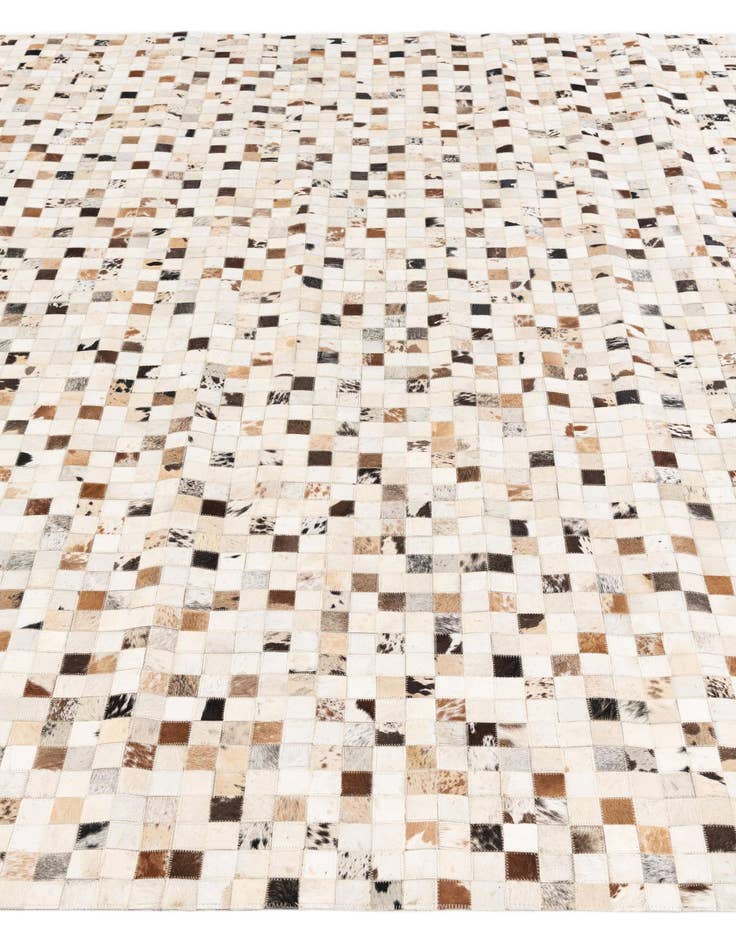 Detail image of  8' x 9' 10 Cowhide Stocks Rug