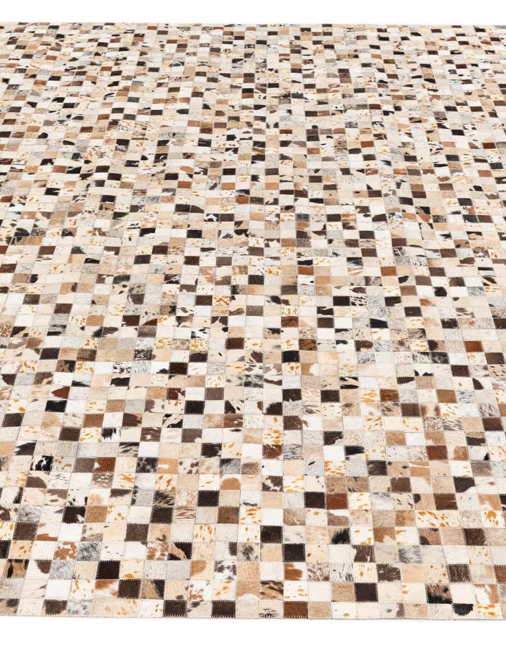 Detail image of  8' x 9' 10 Cowhide Stocks Rug