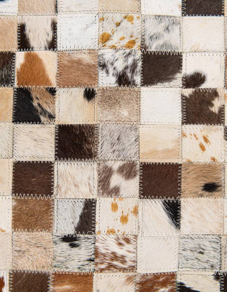Detail image of  8' x 9' 10 Cowhide Stocks Rug