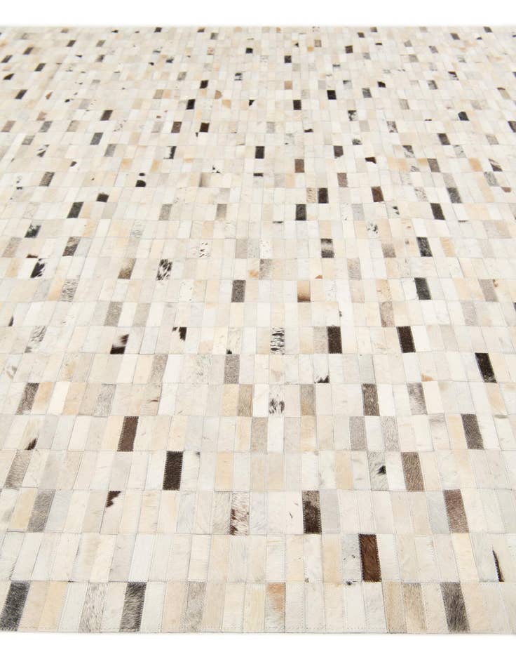 Detail image of  7' 11 x 9' 9 Cowhide Stocks Rug