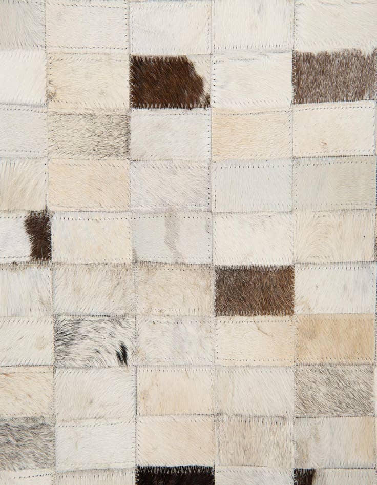 Detail image of  7' 11 x 9' 9 Cowhide Stocks Rug