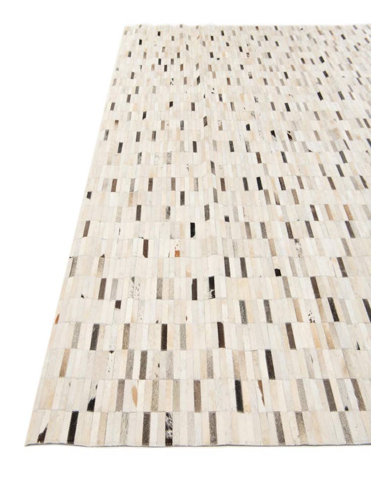 Detail image of  7' 11 x 9' 9 Cowhide Stocks Rug