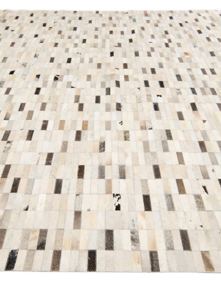 Detail image of  7' 11 x 9' 9 Cowhide Stocks Rug