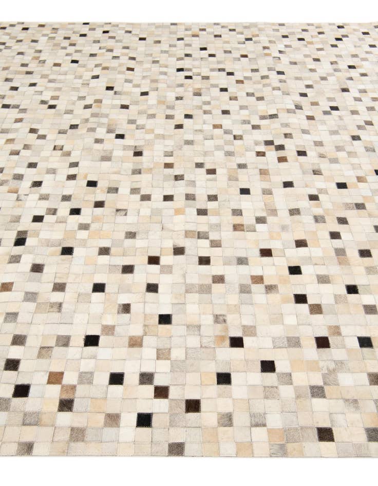 Detail image of  8' 1 x 9' 11 Cowhide Stocks Rug