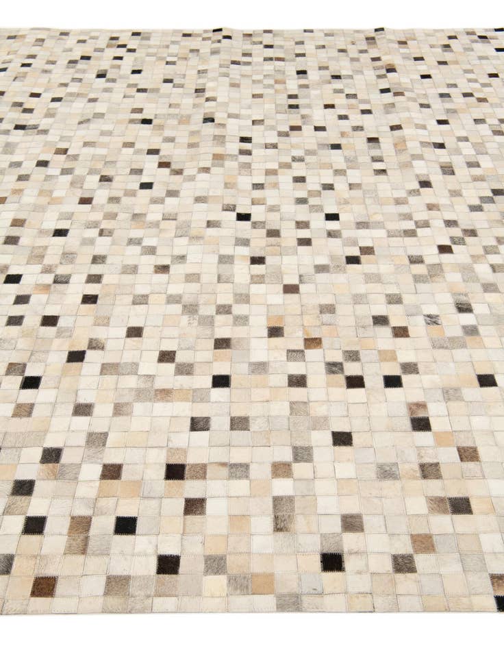 Detail image of  8' 1 x 9' 11 Cowhide Stocks Rug