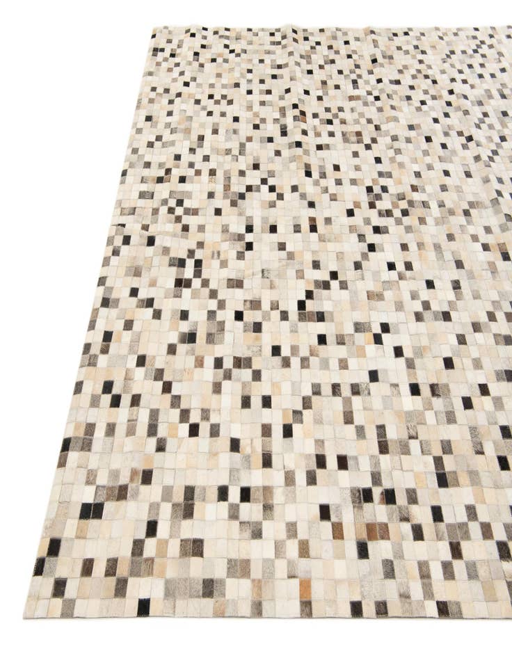Detail image of  7' 11 x 9' 10 Cowhide Stocks Rug