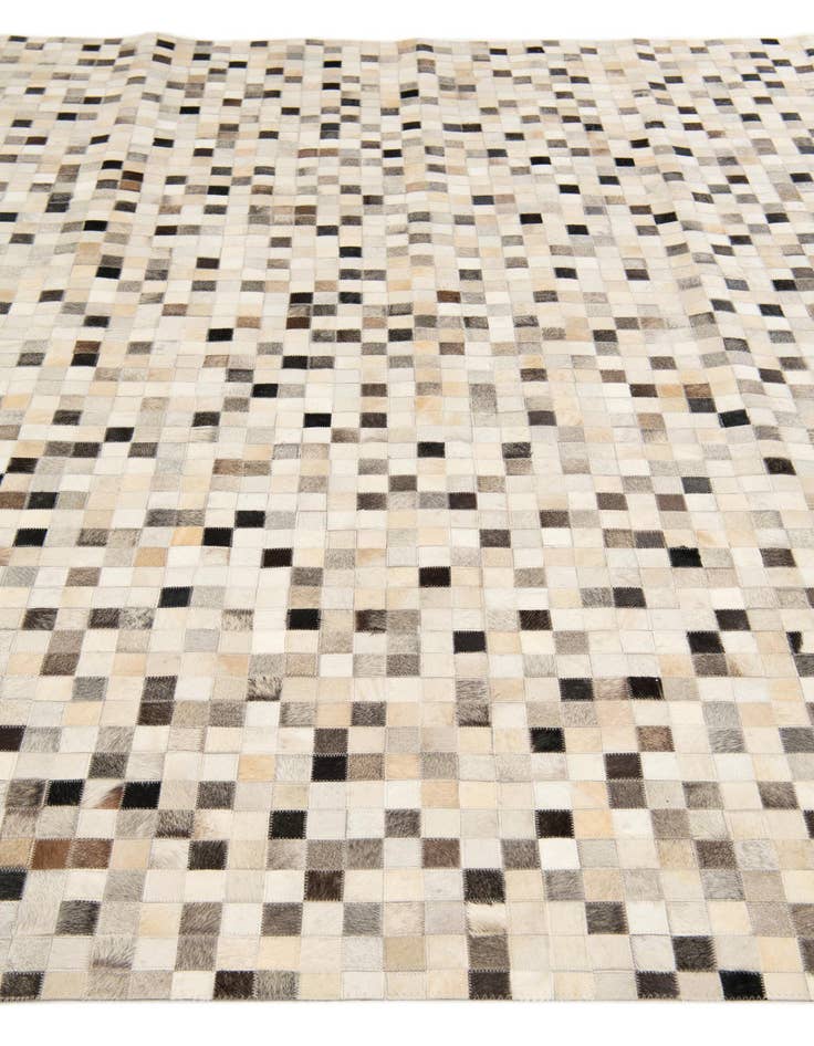 Detail image of  7' 11 x 9' 10 Cowhide Stocks Rug