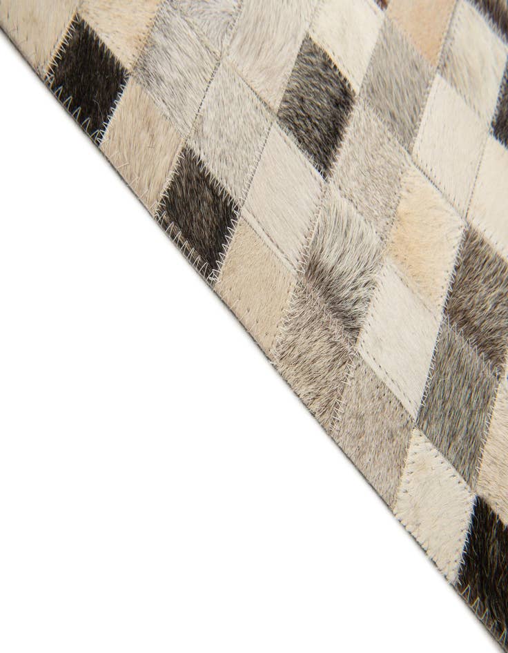 Detail image of  7' 11 x 9' 10 Cowhide Stocks Rug
