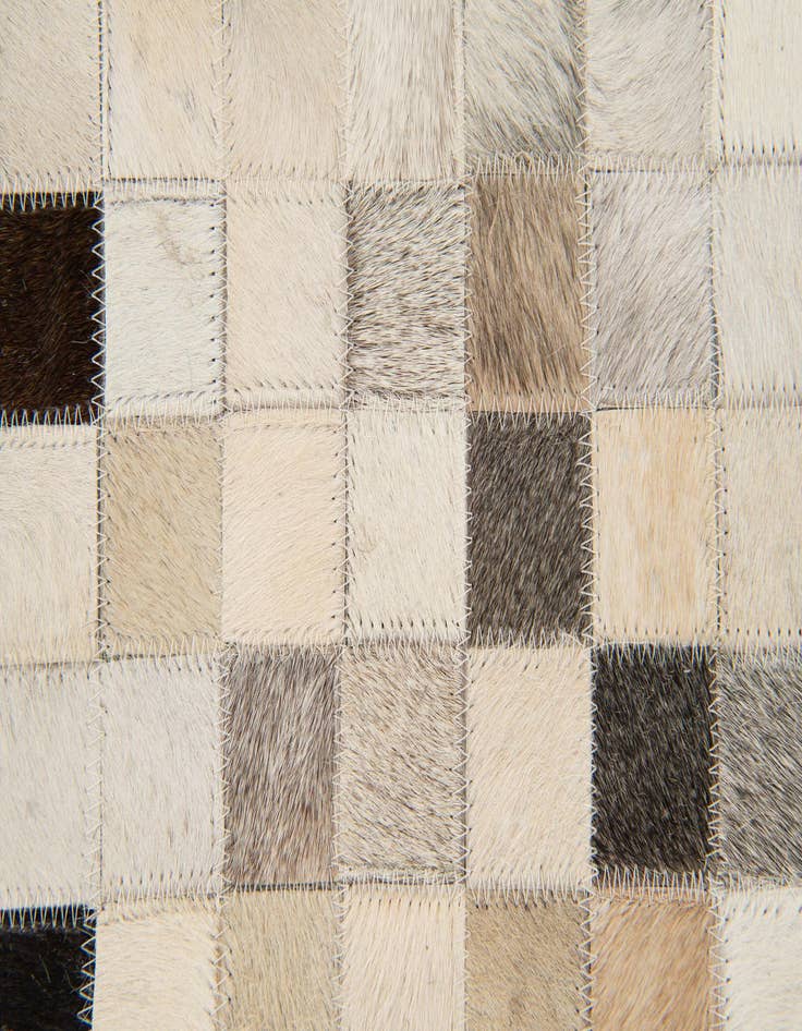 Detail image of  7' 11 x 9' 10 Cowhide Stocks Rug
