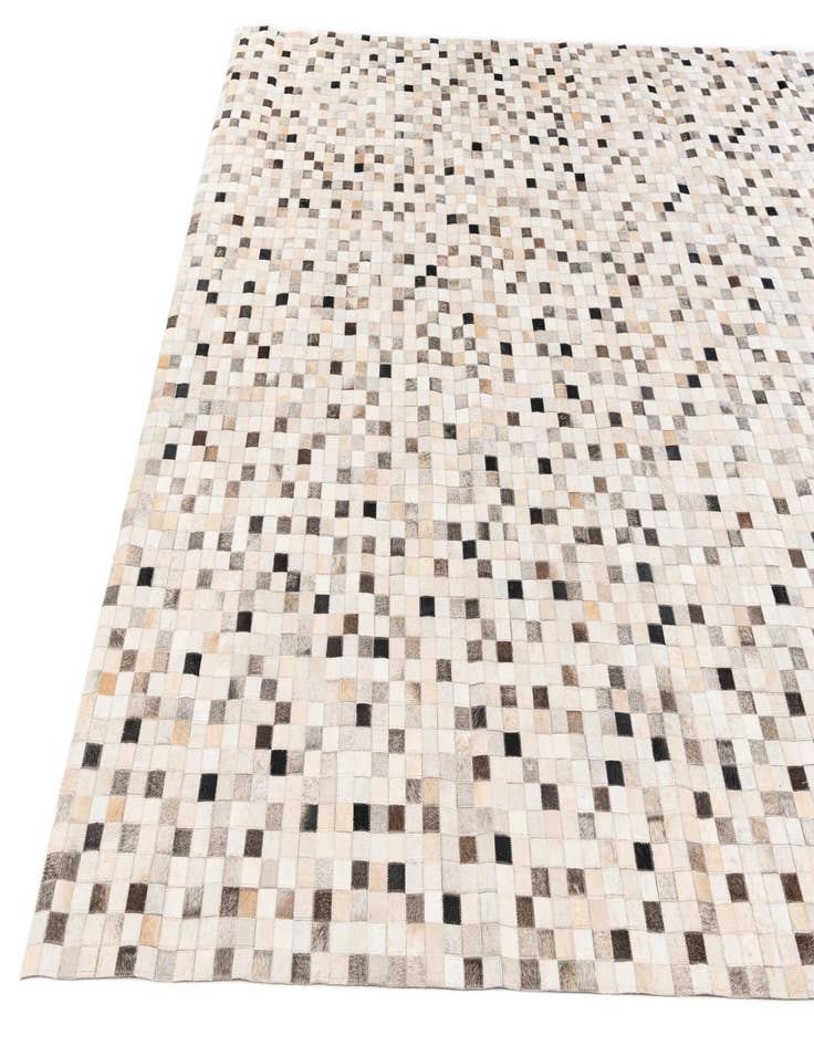 Detail image of  8' 1 x 9' 11 Cowhide Stocks Rug