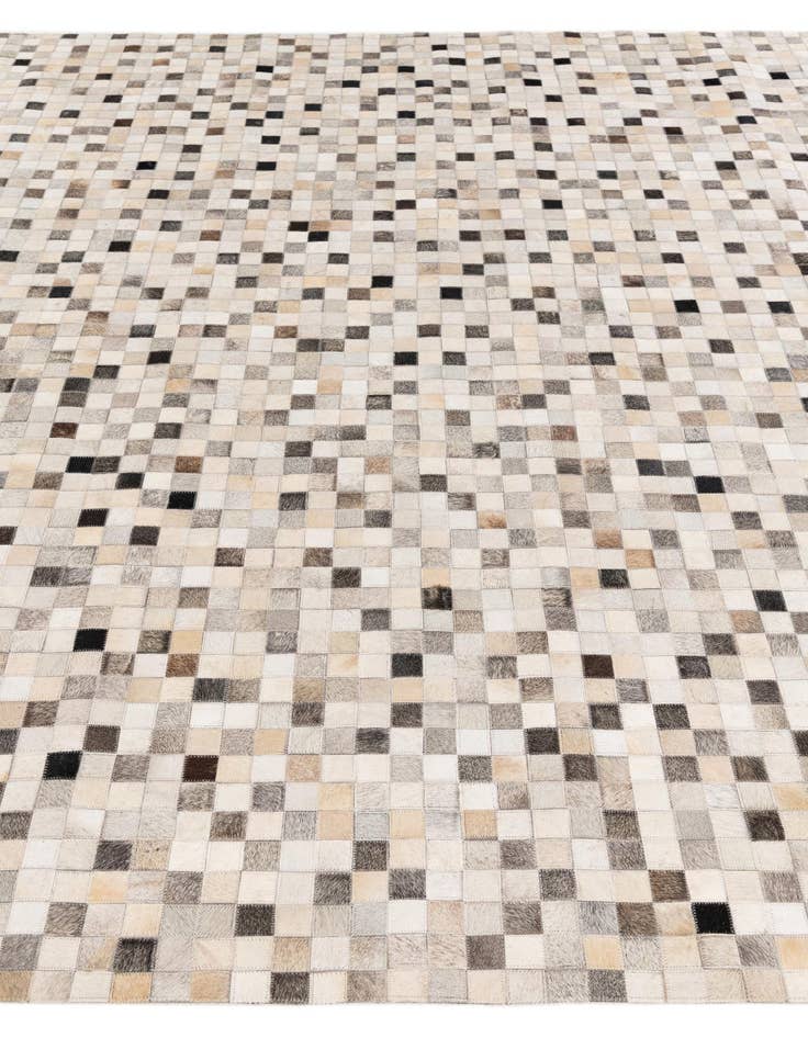 Detail image of  8' 1 x 9' 11 Cowhide Stocks Rug