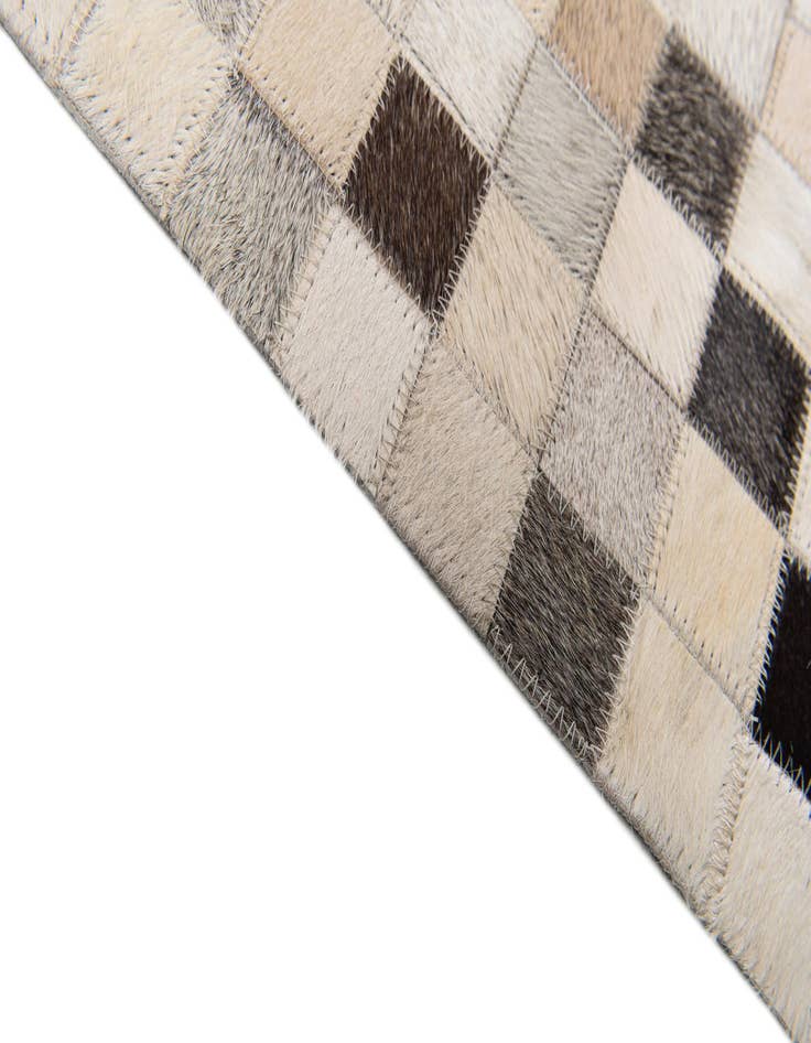 Detail image of  8' 1 x 9' 11 Cowhide Stocks Rug