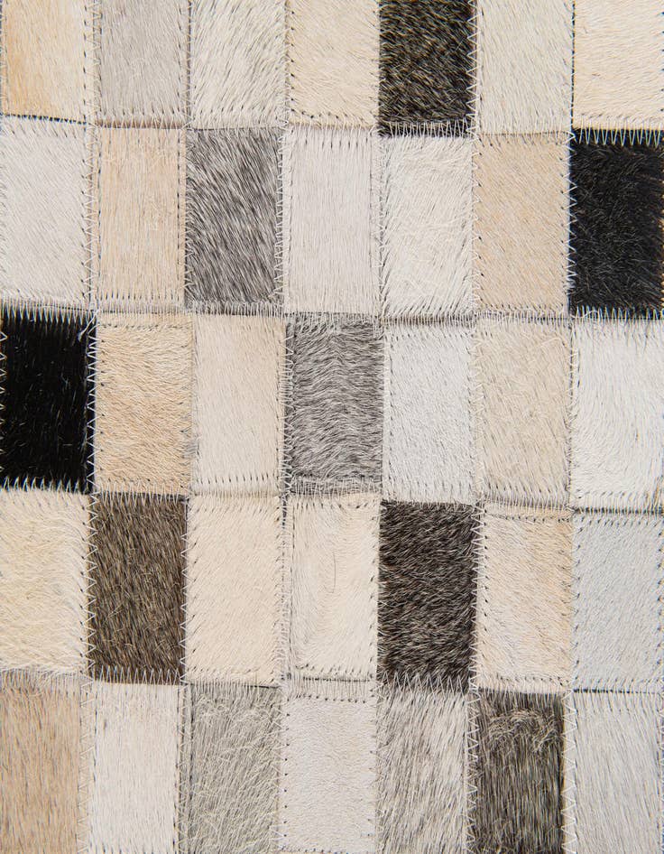 Detail image of  8' 1 x 9' 11 Cowhide Stocks Rug