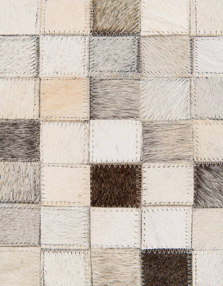 Detail image of  7' 11 x 9' 11 Cowhide Stocks Rug