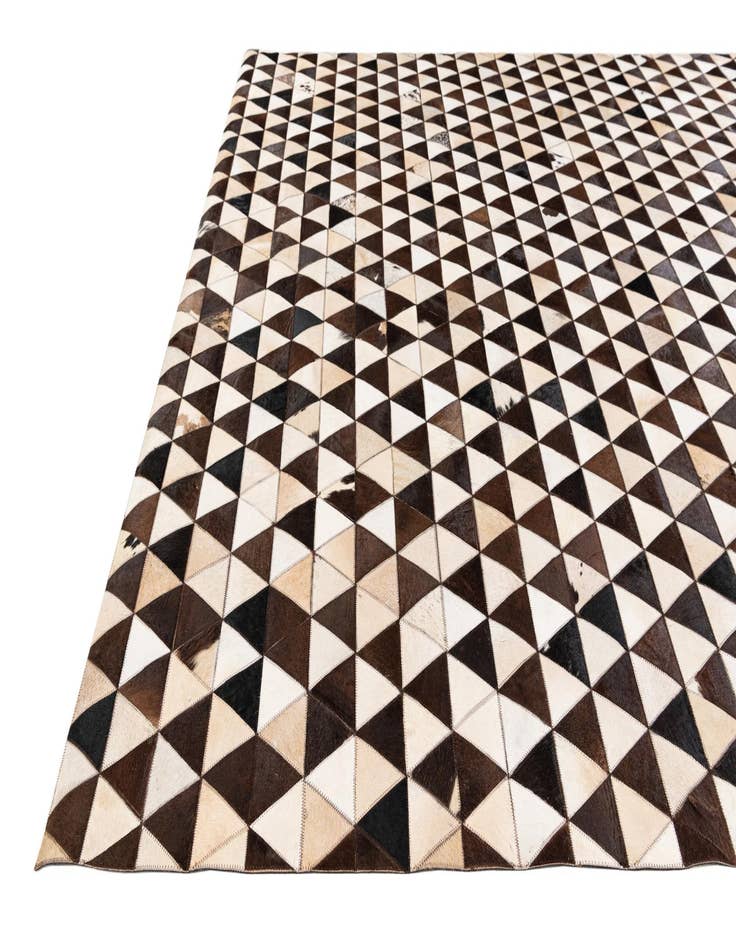 Detail image of  8' 1 x 10' Cowhide Stocks Rug